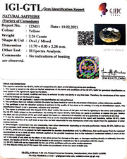 2.50 Ratti Natural yellow sapphire with Govt Lab Certificate-(16650)